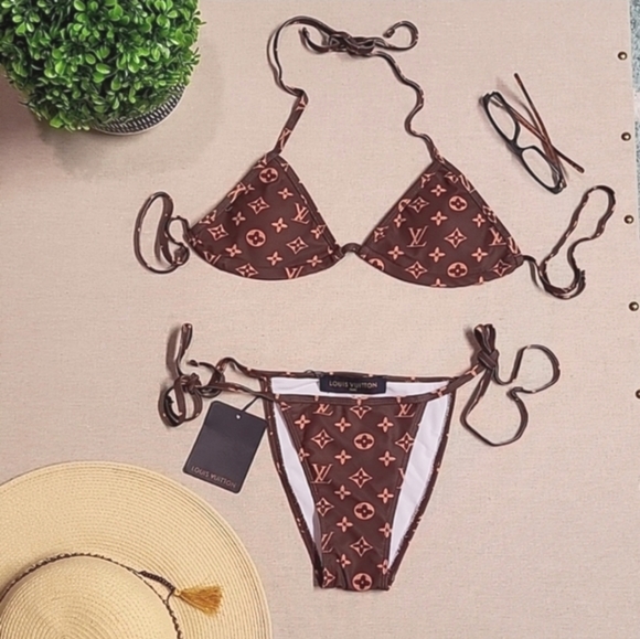 Louis Vuitton Swim Louis Vuitton Monogram Bikini Swimsuit Poshmark